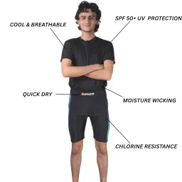anjor Swimming T-Shirt & Shorts for Men & Women| for Swimming, Waterparks, Surfing and Other Water Sports image 3
