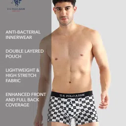 u.s. polo assn. Men's Cotton Blend Classic Printed Trunks image 1