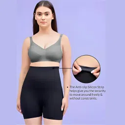 olsic Shapewear for Women Tummy Control Shorts High Waist Panty Mid Thigh Body Shaper Bodysuit Shaping Lady Fat image 3