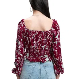 tokyo talkies Women's Floral Regular Fit Shirt image 2