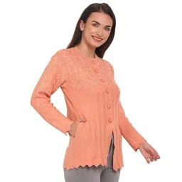 Muskan Knitwear Women's Round Neck Cardigan image 2
