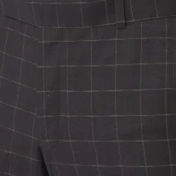crimsoune club Men Brown Graph Checked Suit Set image 2