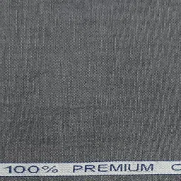 raymond Pure Cotton Shirt Fabric for Men Fine Quality Unstitched Shirting (1.7 Meters) (DARK GREY) image 1
