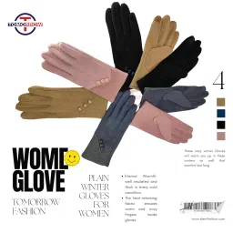 tomorrow fashion Tomorrow Women Cute design Plush Fur Cuff Winter Gloves Warm Windproof Cold Resistant Warm Velvet Inside Touch Screen Gloves For Girls image 5