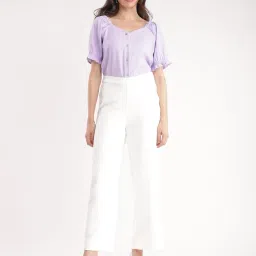 fablestreet Wide Leg Pants - Off White image 3