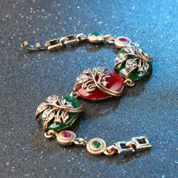 shining diva fashion Royal Traditional Bangle Stylish Bracelet for Women & Girls(Multi-Colour)(8662b) image 5