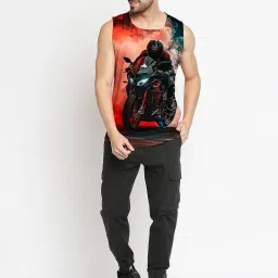 blacksmith Sports Bike Printed Sleeeveless Sando Tank top Gym & Street wear for Men image 3