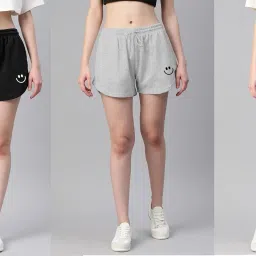 Womens Regular Casual wear Relax fit Shorts- Pack of 3 image 3