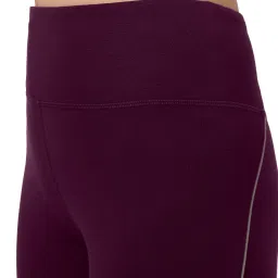 amante Solid High Rise Below Knee Length Active Capri image 3