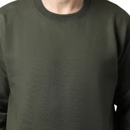 mack jonney Fleece Round Neck Solid Sweatshirt for Men-SW_RRN_Solid_01-P image 1
