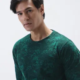 urbano fashion Men's Printed Full Sleeve Slim Fit Cotton T-Shirt image 5