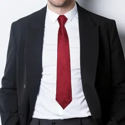 axlon Tie for Men – Dotted Silk Neck Ties Set with Cufflinks Flower Pin, Pocket Square & Black Gift Box, Combo Necktie Sets for Office Wear, Formal Suits & Weddings (Luxe Maroon, NXSMX_52) image 4