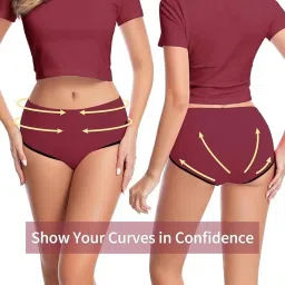 diving deep Cotton Underwear for Women, High Waist Panties for Women, Womens Brief Cotton Underwear, Women's Panties - (Pack of 4) image 1