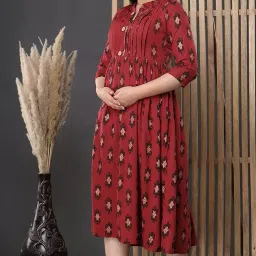 naarika Women's Maternity Kurti for Feeding Zippers (PDNS) image 5