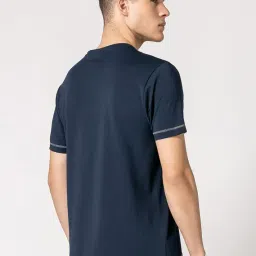damensch Men’s Element Casual Solid Contrast Stitch T-Shirt - Cool Navy - XL image 3