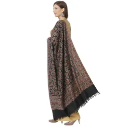 weavers villa Women's Poly Wool Woven Jaal Floral Shawl (40" X 80") image 3