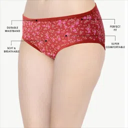 groversons paris beauty Everyday Comfort Cotton Rich Bikini Panty for Women Everyday Comfort – Pack of 3 Soft & Breathable image 5