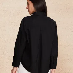 amazon brand - symbol Women's Oversized Cotton Casual Shirt image 1