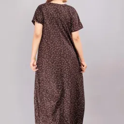 homezilla Women's Cotton Regular Nighty Rajasthani Nighty Rajasthani Gown Jaipuri Nighty Jaipuri Gown Maxi Gown (Pack of 2 pcs)-Free Size image 4