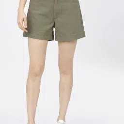 tokyo talkies Women's Regular Fit Regular Shorts | Stretchable Shorts image 4