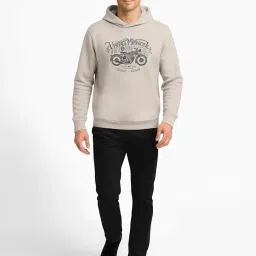 bullmer Trendy Cotton Blend Sweatshirt for Men | Stylish Full Sleeve Mens Sweatshirts & Hoodies for Winter Wear image 4