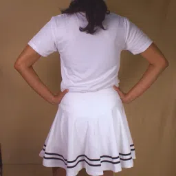 anjor Women's Dryfit Tshirt & Skater Skirt with Shorts for Tennis, Pickle Ball, Badminton & Other Sports | for Casual Occassions image 1