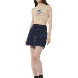 only Cotton Blend Western Skort image 1
