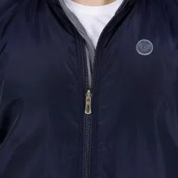 dollar Full Sleeves Bomber Jacket for Men | Polyester Men's Reversible Standing Collar Lightweight Winter Jacket, Regular Fit image 3