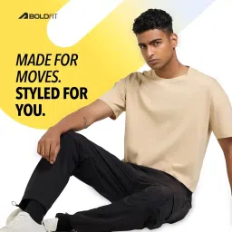 boldfit Oversized T Shirt for Men Training Men Tshirts Gym T Shirt for Man for Workout Yoga Tshirt for Man Oversized Stylish Cotton Lycra Quick Dry Fit Tshirt image 3