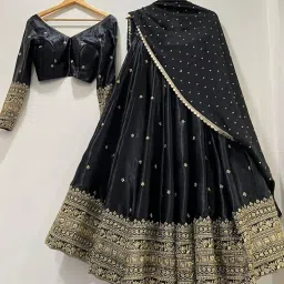 kedarfab Women's Georgette Sequence Embroidered Lehenga Choli Set | Stylish | Party| Lehenga For Women (Renuka) image 3