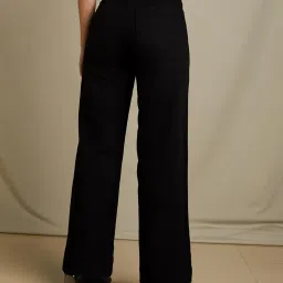 amazon brand - symbol Women's High Waist Wide Leg Baggy Fit Jeans | Full Length image 1