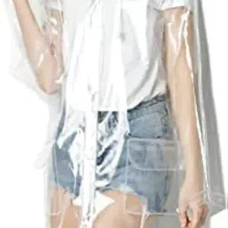 ketkar Rain Ponchos Transparent Raincoats With Hood For Adults Clear Raincoat For Women And Men image 2