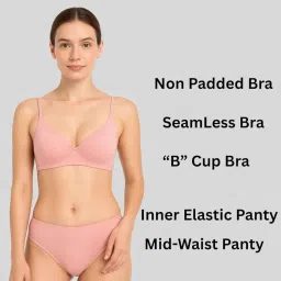 bhondubagus Hosiery Seamless Women Non Padded B Cup Lingerie Pack of 3_Multicolor image 2