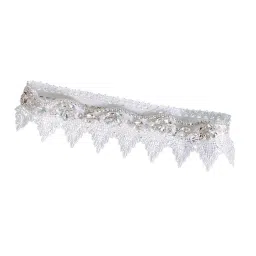 trendynest Women'S Lace Crystal Leg Garter Belt Rings White | Womens Clothing | Intimates & Sleep | Garter Belts image 2