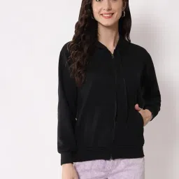 funday fashion Women's Trendy Fleece Zipper Sweatshirt with Hoodie for Women and Girls image 2