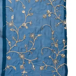 mokosh Women's Embroidered Anarkali and Pant with Dupatta Set(DM-471) image 5