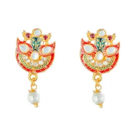 meira jewellery Minakari Work Moti Choker Chik Set for Women. image 3