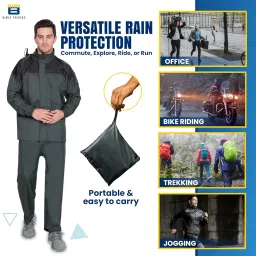 btag Men's Lightweight and Waterproof Hood Raincoat image 4