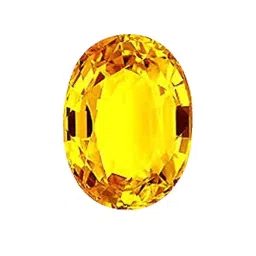 clean gems Certified Natural Yellow Sapphire (Pukhraj) Gemstone 3.25 Ratti or 3.00 Carat to 10.25 or 9.35 Carat with Certificate image 1