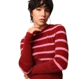 only Women's Nylon Blend Classic Pullover Sweater image 1