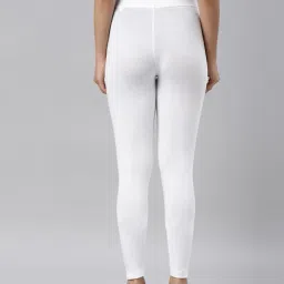 go colors Women's Solid Mid Rise Slim Fit Ankle Length Leggings image 4