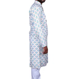 yuvina fashion Men Printed Function Wear Kurta Pajaama Multicolour image 1