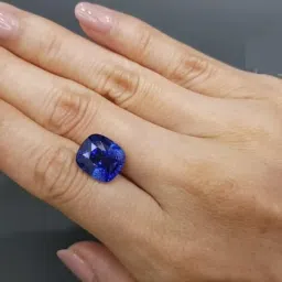 uspto नीलम रत्न ओरिजिनल सीलोन Ceylon Natural Blue Sapphire Stone Certified Cushion Shape Blue Stone Corundum Gems Unheated Untreated Natural Ceylon Neelam Nag श्रीलंका ब्लू सफायर नीलम स्टोन सर्टिफाइड image 2