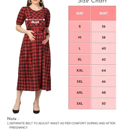 zuvino Cotton Maternity Dresses for Women with Zip || Feeding Kurtis for Women || Feeding Dresses for Nursing || Stylish Maternity Wear. image 4