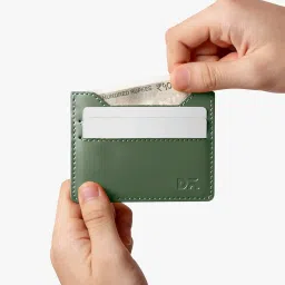 dailyobjects Slim Skinny Fit Wallet for Men & Women | Durable Vegan PU Leather | Credit/Debit Card Holder | 3 Slots for Cash, IDs | Stylish Pocket Purse | Money Organiser image 1