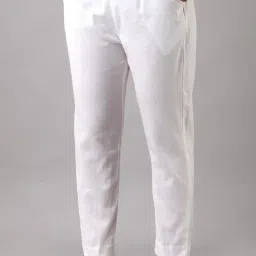 sarose clothing Sarose Women's Cotton Stretchable Half Elasticated Office, School and Casual Wear Trousers image 2