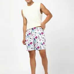 bewakoof Men's Cotton Modern All Over Printed Boxer Shorts image 3