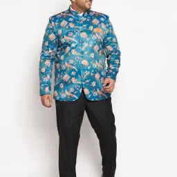 vastramay plus Men's Printed Jodhpuri image 4