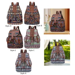 club bollywood LICHTS®Women Ethnic Pattern Backpack Bag Travel Daypack for Camping Shopping Street Style A|1 Women Backpack|Clothing, Shoes & Accessories image 2