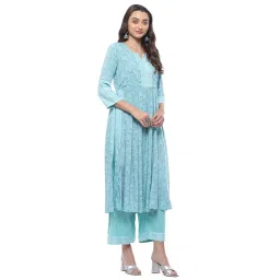 biba Women Rayon Gathered Suit Set image 2